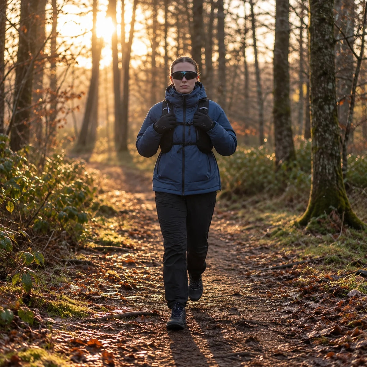 Eddy - Unisex Windproof Breathable & Wrinkle-Free Waterproof Jacket - Navy Blue