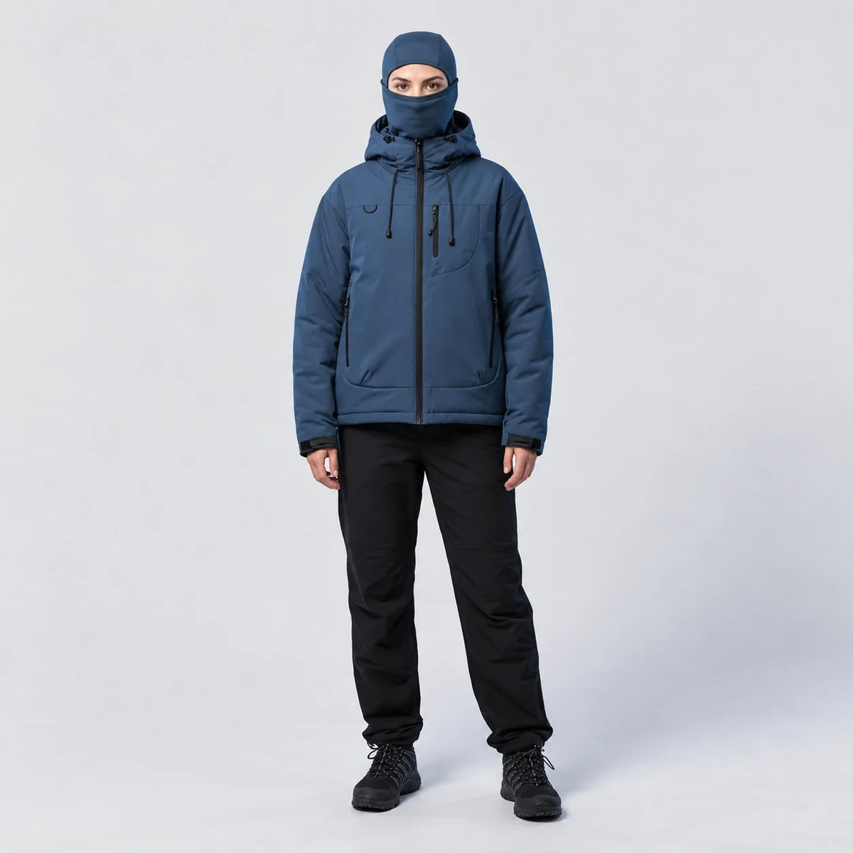 Eddy - Unisex Windproof Breathable & Wrinkle-Free Waterproof Jacket - Navy Blue