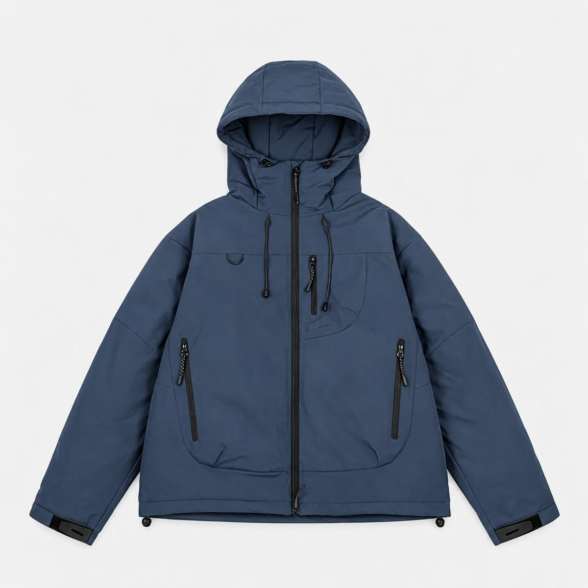 Eddy - Unisex Windproof Breathable & Wrinkle-Free Waterproof Jacket - Navy Blue