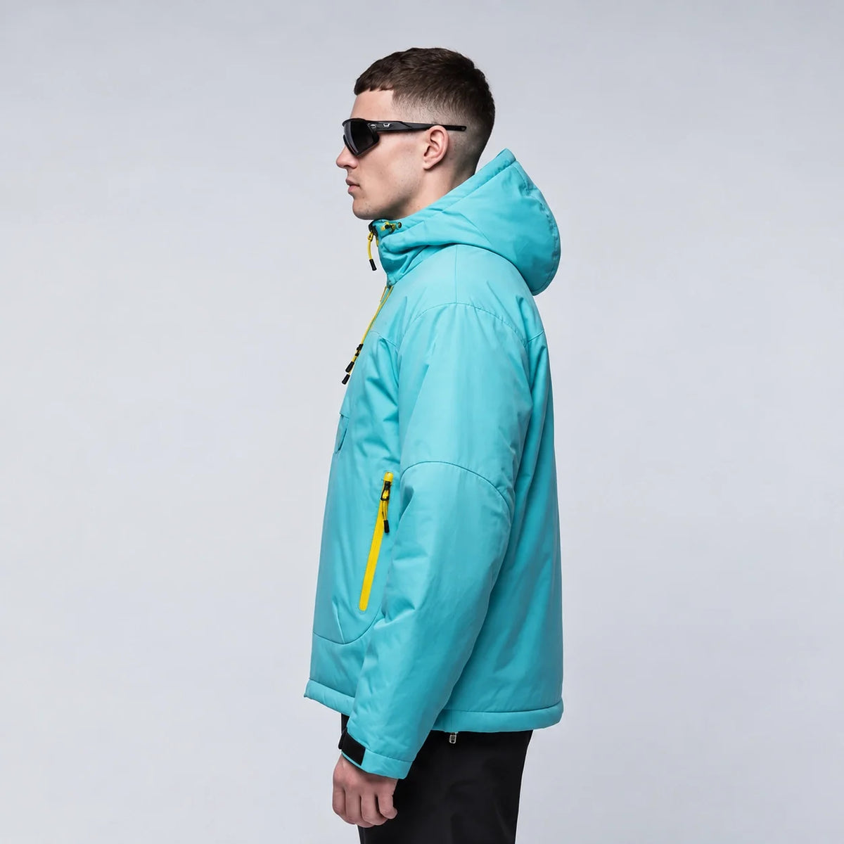 Eddy - Unisex Windproof Breathable & Wrinkle-Free Waterproof Jacket - Turquoise Blue