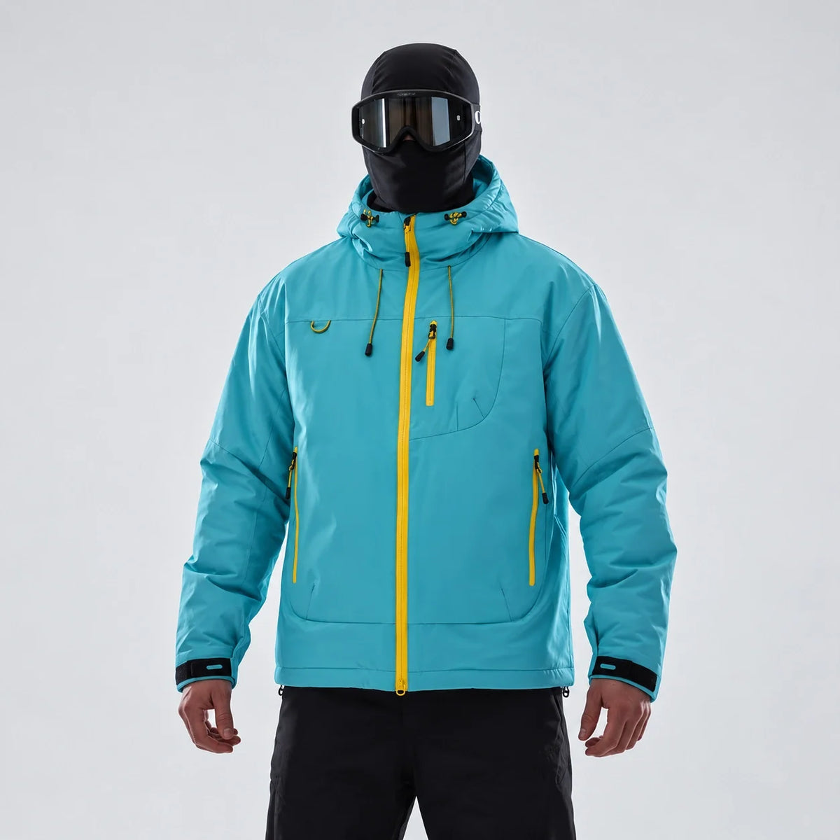 Eddy - Unisex Windproof Breathable & Wrinkle-Free Waterproof Jacket - Turquoise Blue