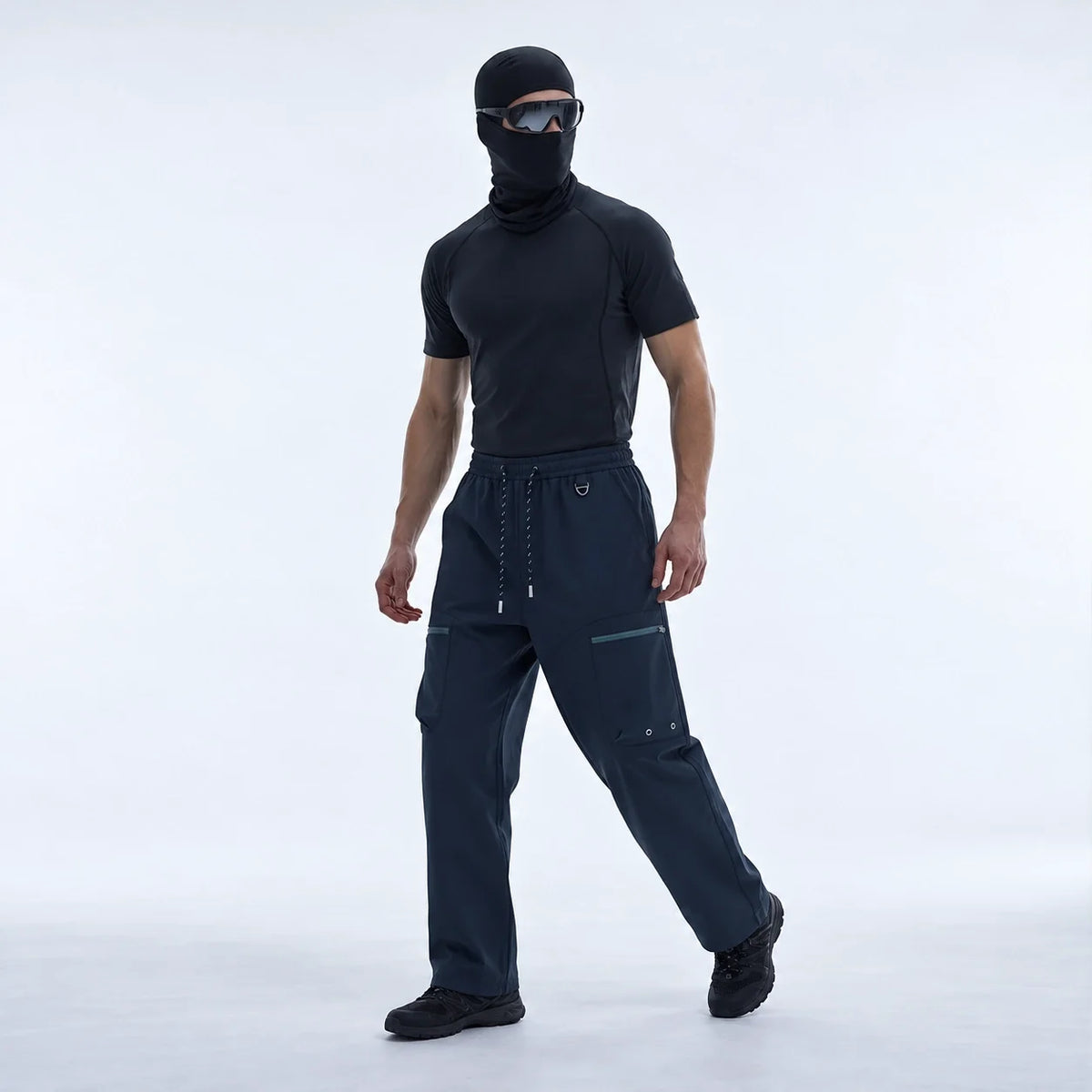 Brae - Unisex Water-Repellent & Quick-Dry Straight-Leg Walking Trousers - Navy Blue