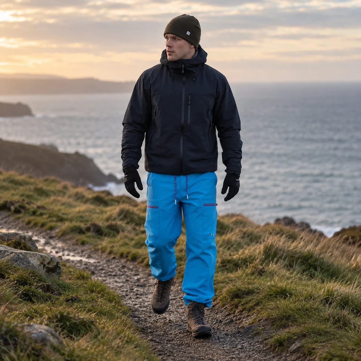 Brae - Unisex Water-Repellent & Quick-Dry Straight-Leg Walking Trousers - Sky Blue