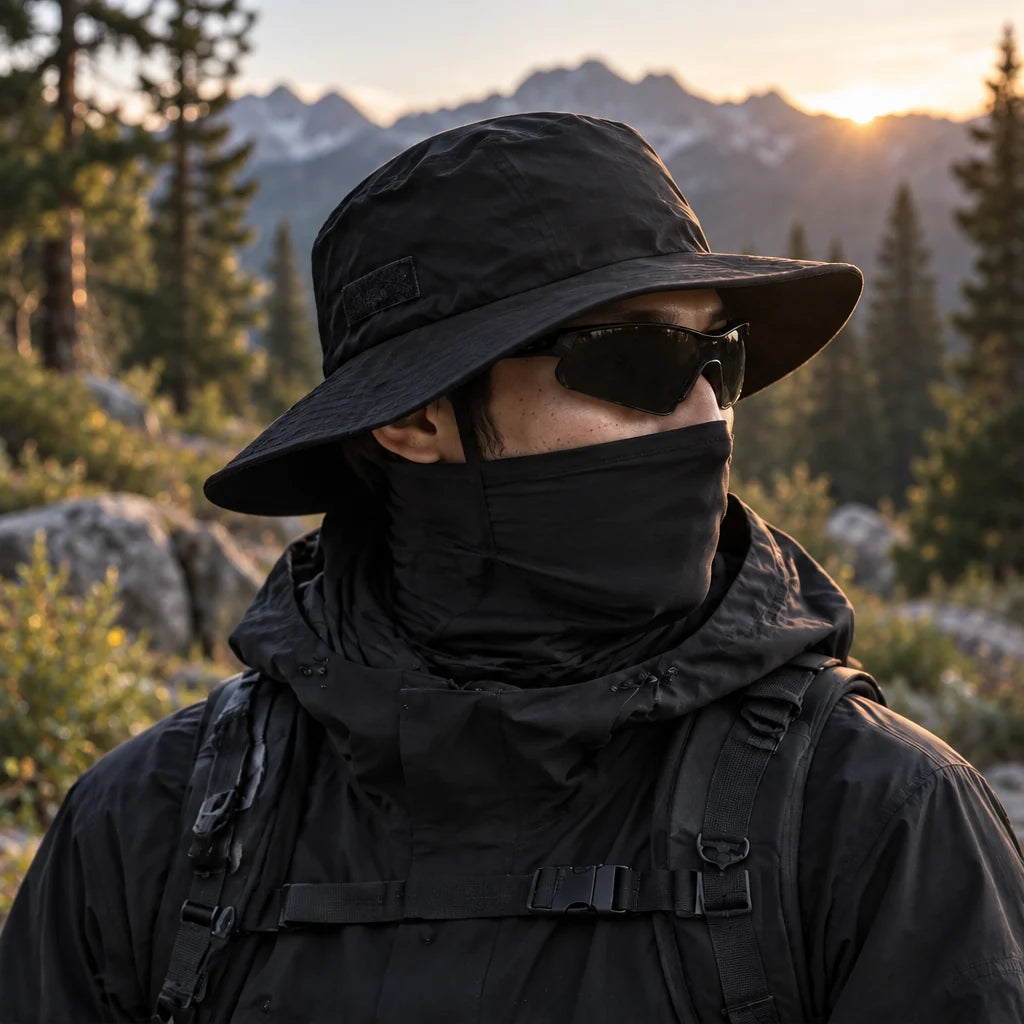 Fen - Unisex Breathable UPF50+ Sun Hat - Black