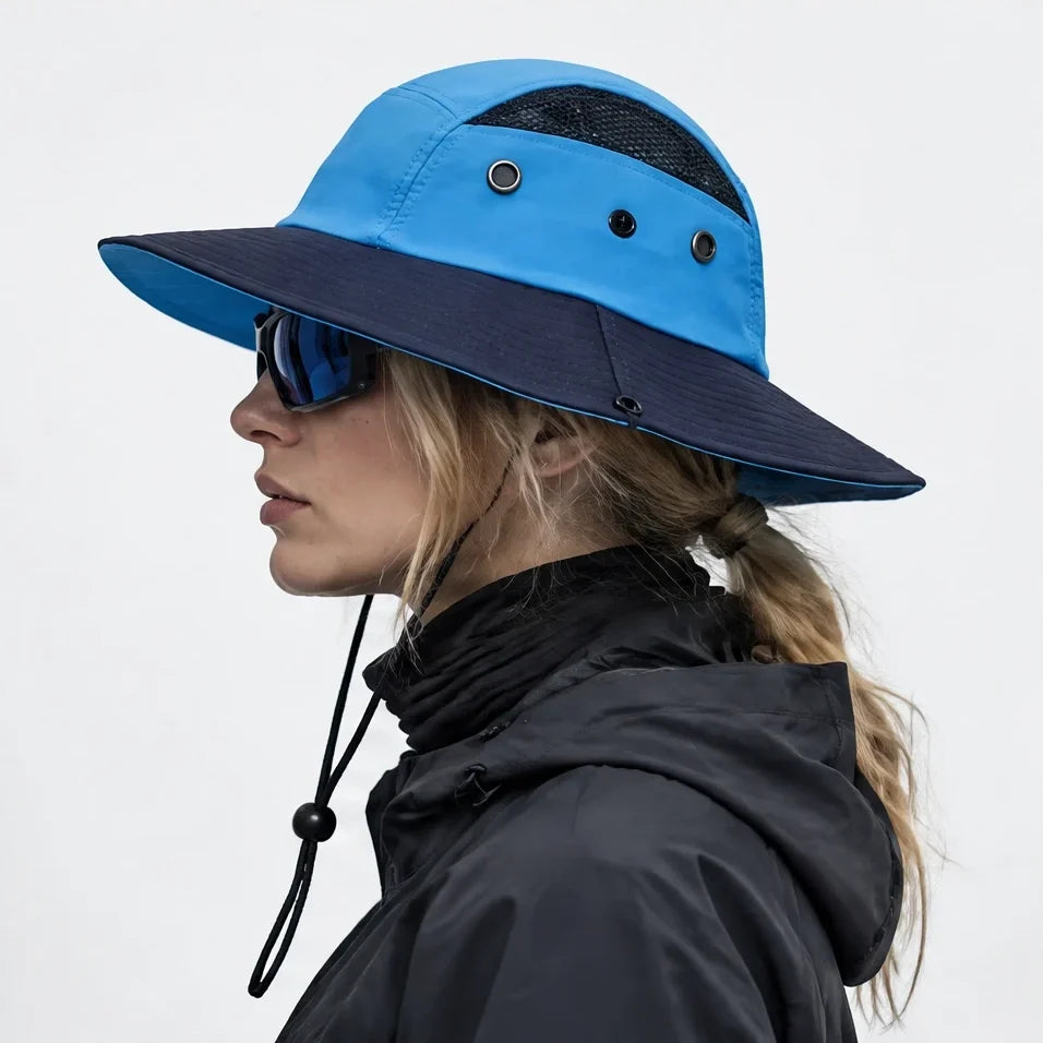 Moor - Unisex Breathable Sun Hat - Blue