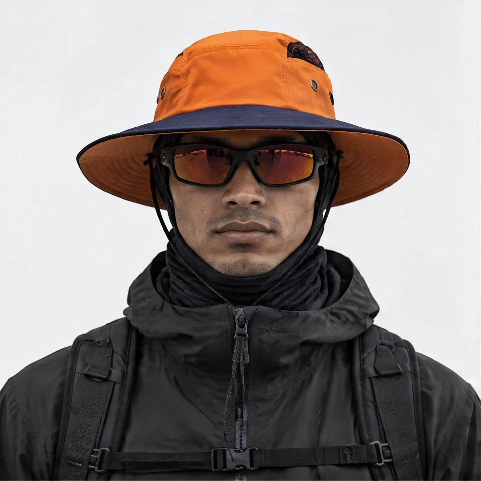 Moor - Unisex Breathable Sun Hat - Orange