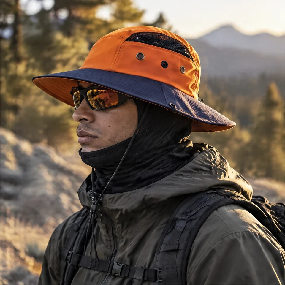 Moor - Unisex Breathable Sun Hat - Orange