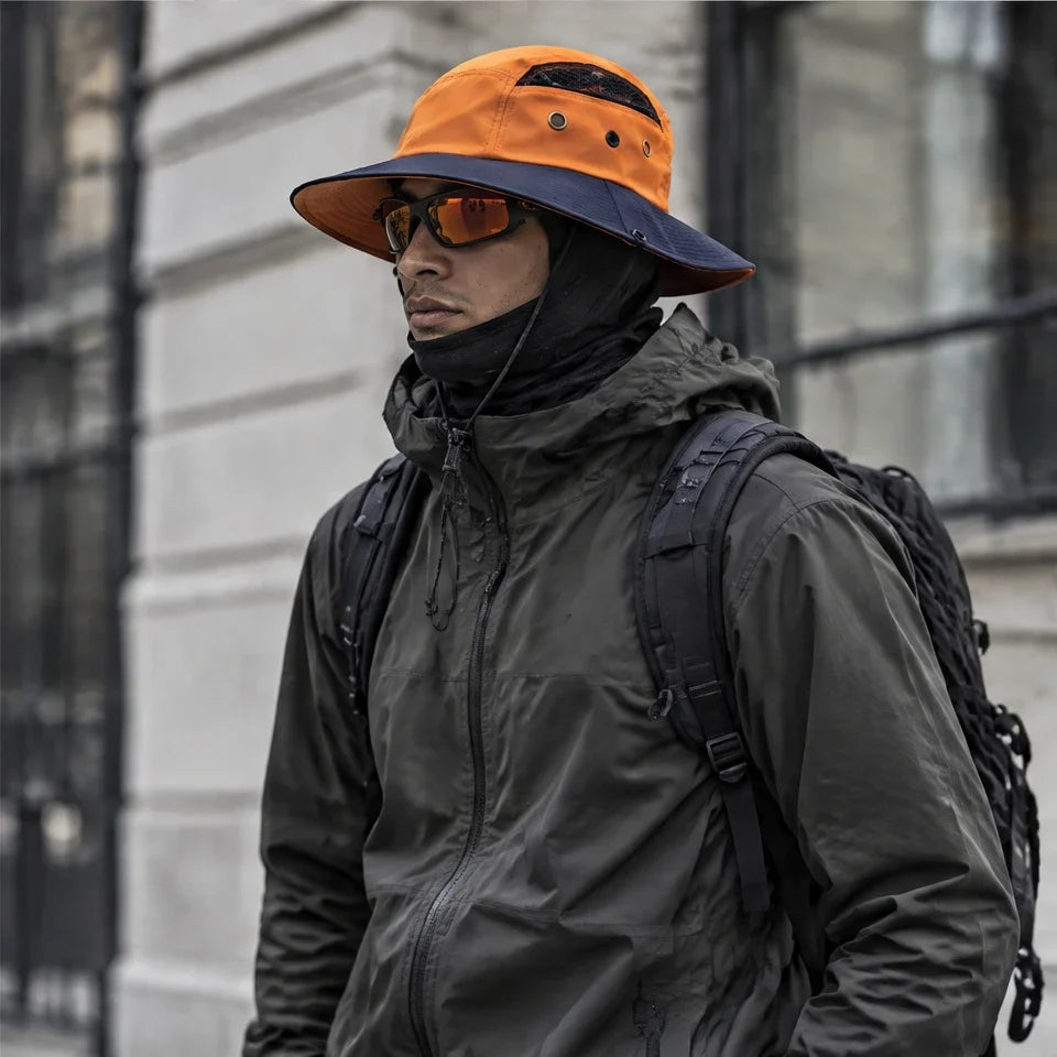 Moor - Unisex Breathable Sun Hat - Orange