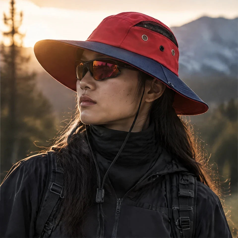 Moor - Unisex Breathable Sun Hat - Red