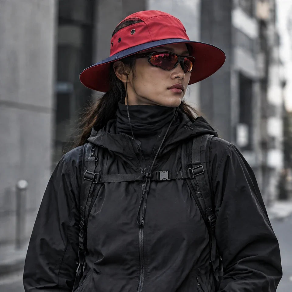 Moor - Unisex Breathable Sun Hat - Red