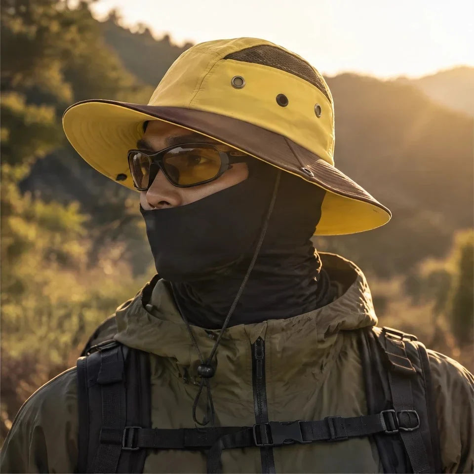 Moor - Unisex Breathable Sun Hat - Yellow