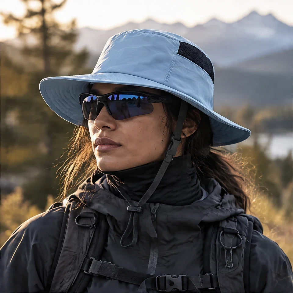 Tor - Unisex Breathable Sun Hat - Blue