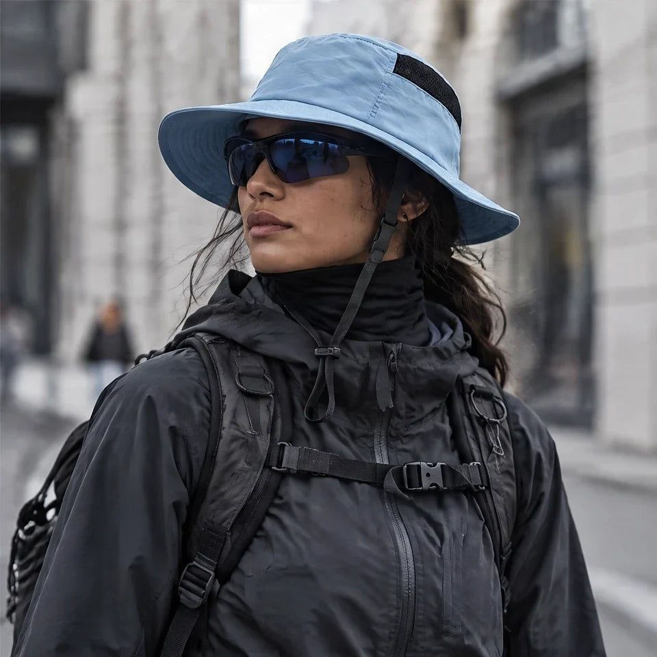 Tor - Unisex Breathable Sun Hat - Blue