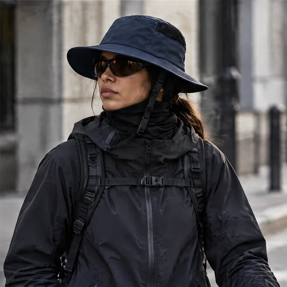 Tor - Unisex Breathable Sun Hat - Navy Blue