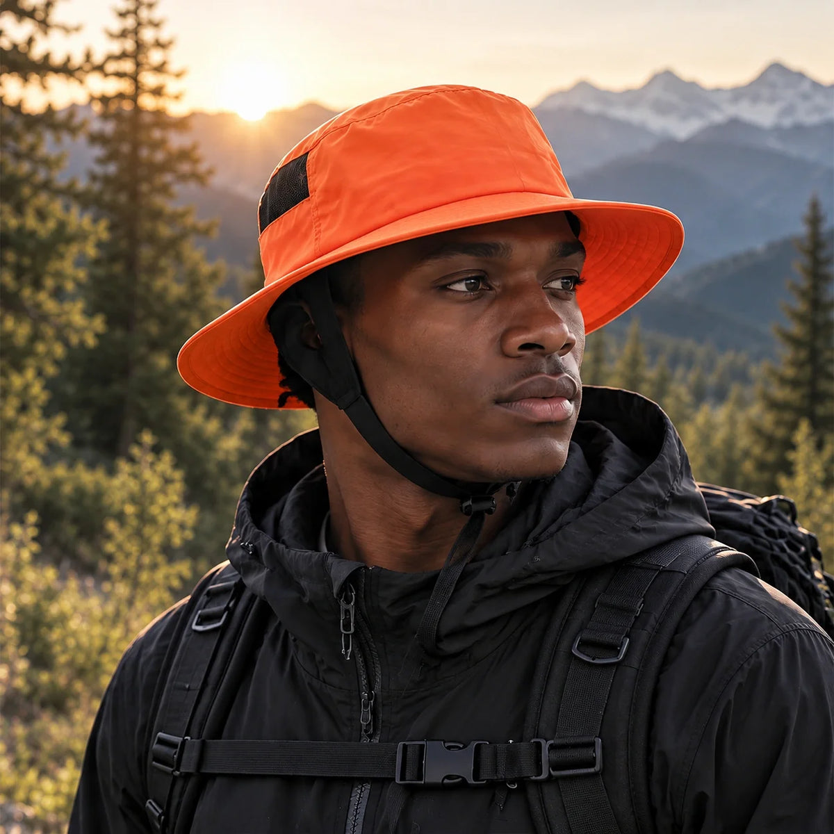 Tor - Unisex Breathable Sun Hat - Orange