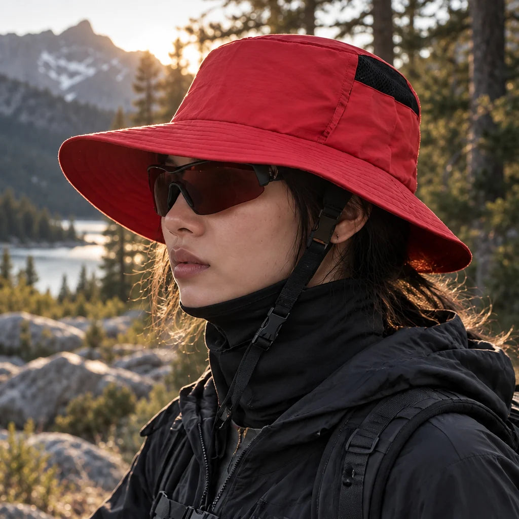 Tor - Unisex Breathable Sun Hat - Red