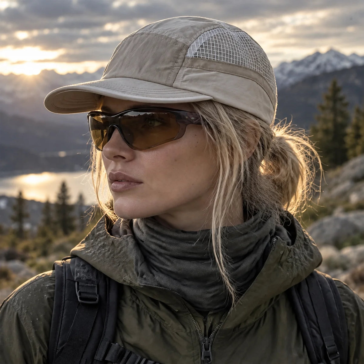 Ben - Unisex Breathable UPF50+ Sun Hat - Khaki