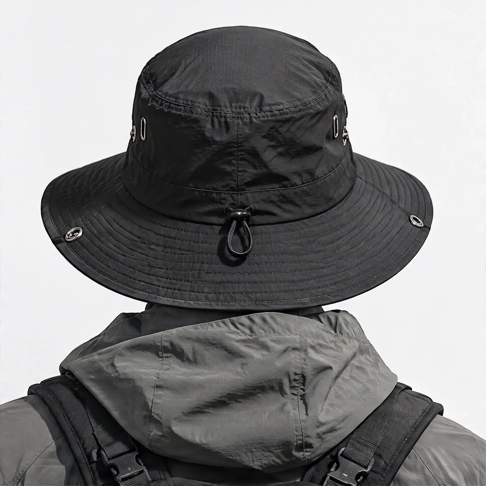 Glen - Unisex Breathable Packable Sun Hat - Black