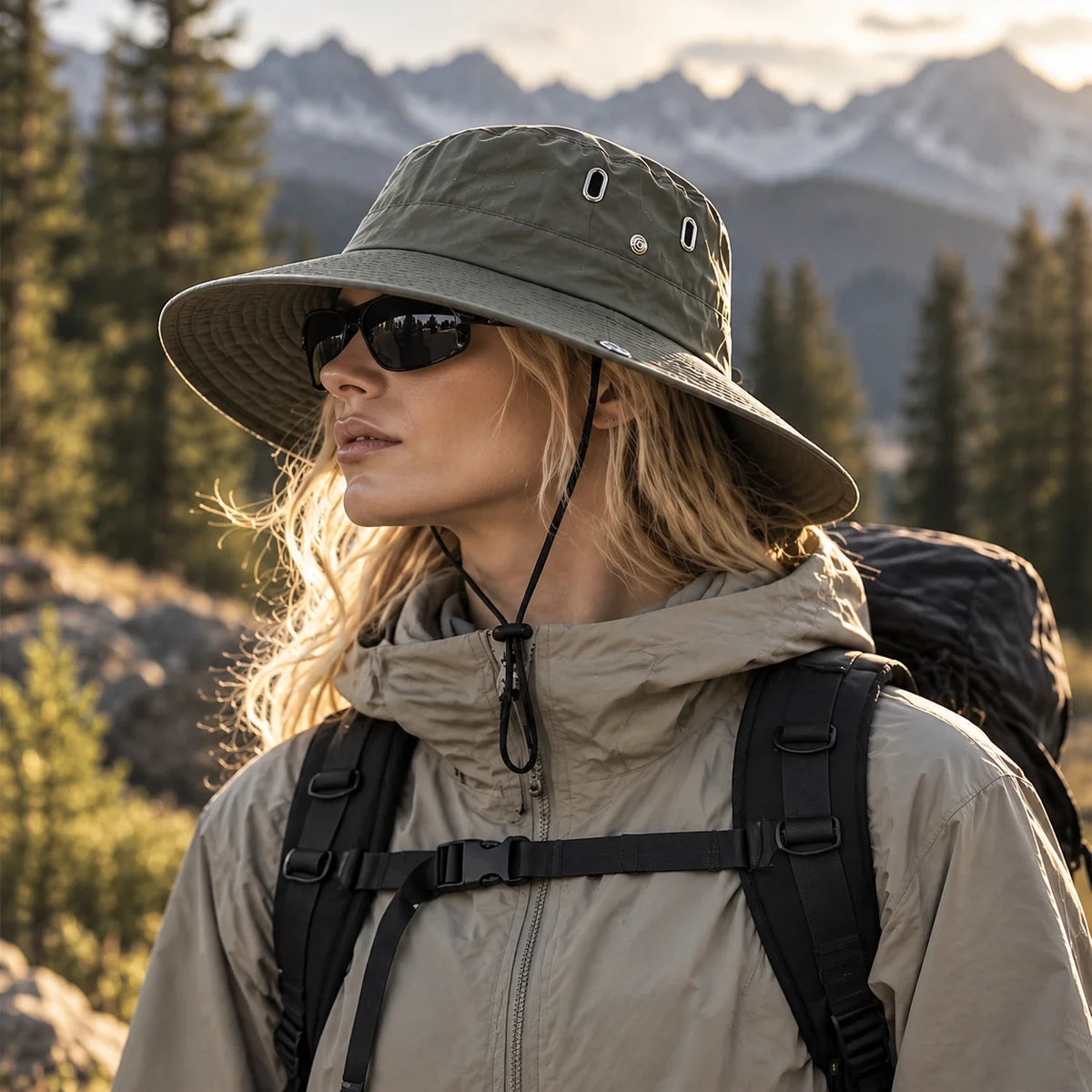 Glen - Unisex Breathable Packable Sun Hat - Green