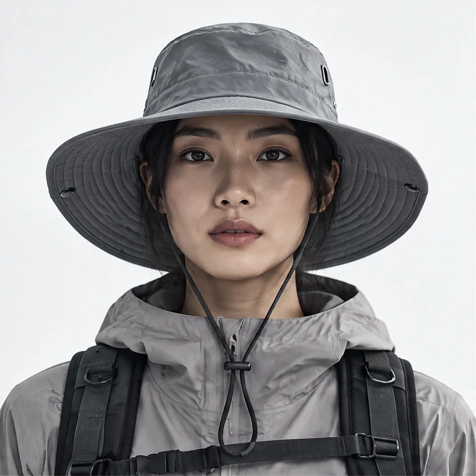 Glen - Unisex Breathable Packable Sun Hat - Grey