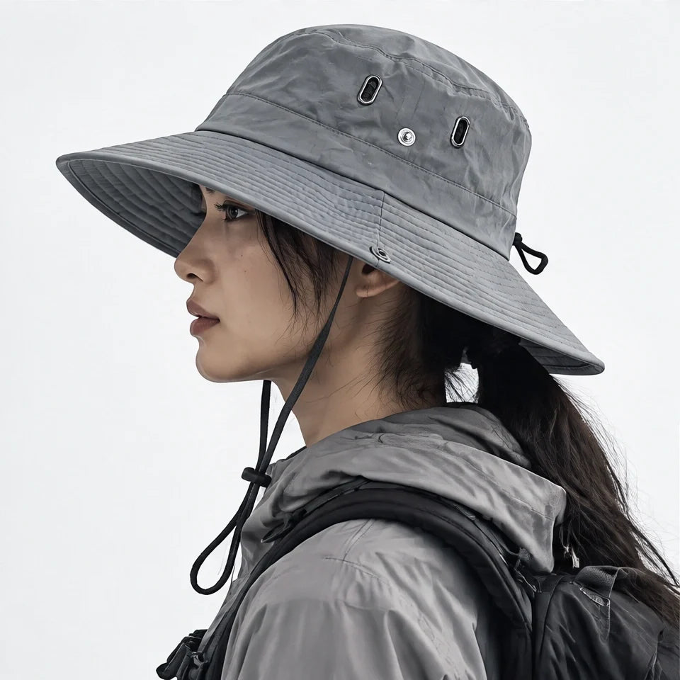 Glen - Unisex Breathable Packable Sun Hat - Grey