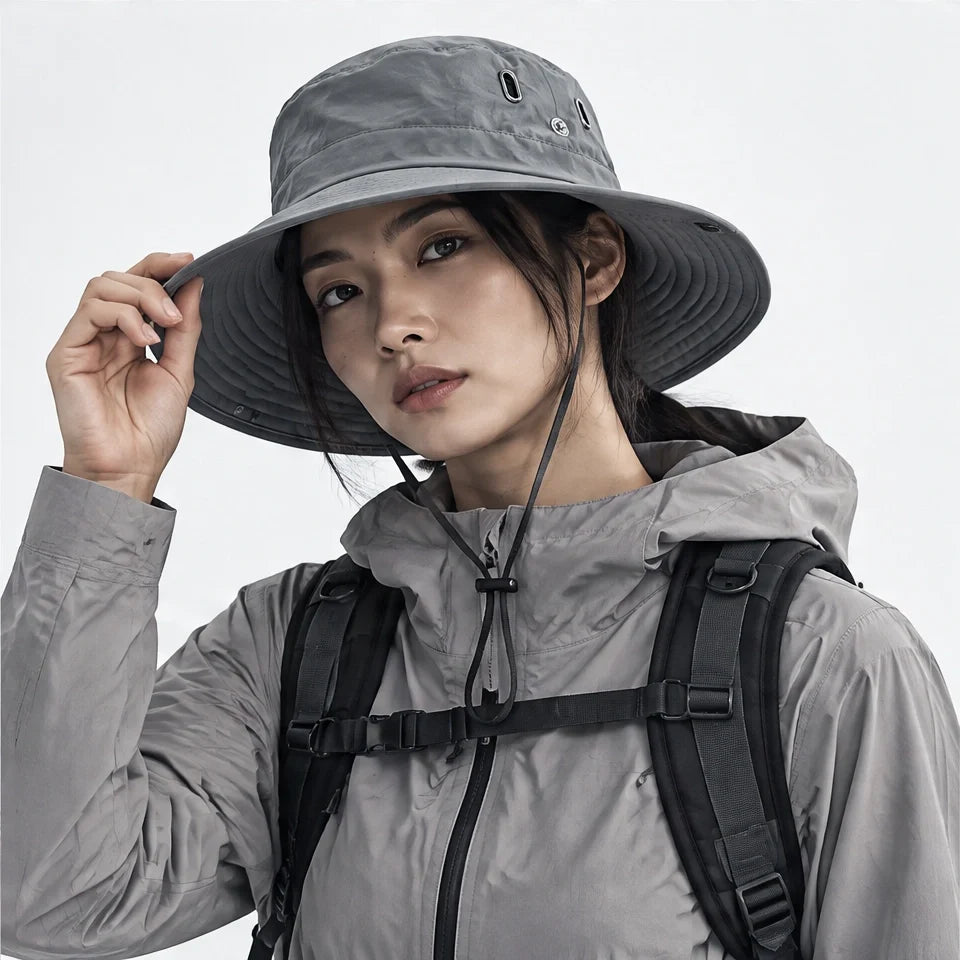 Glen - Unisex Breathable Packable Sun Hat - Grey