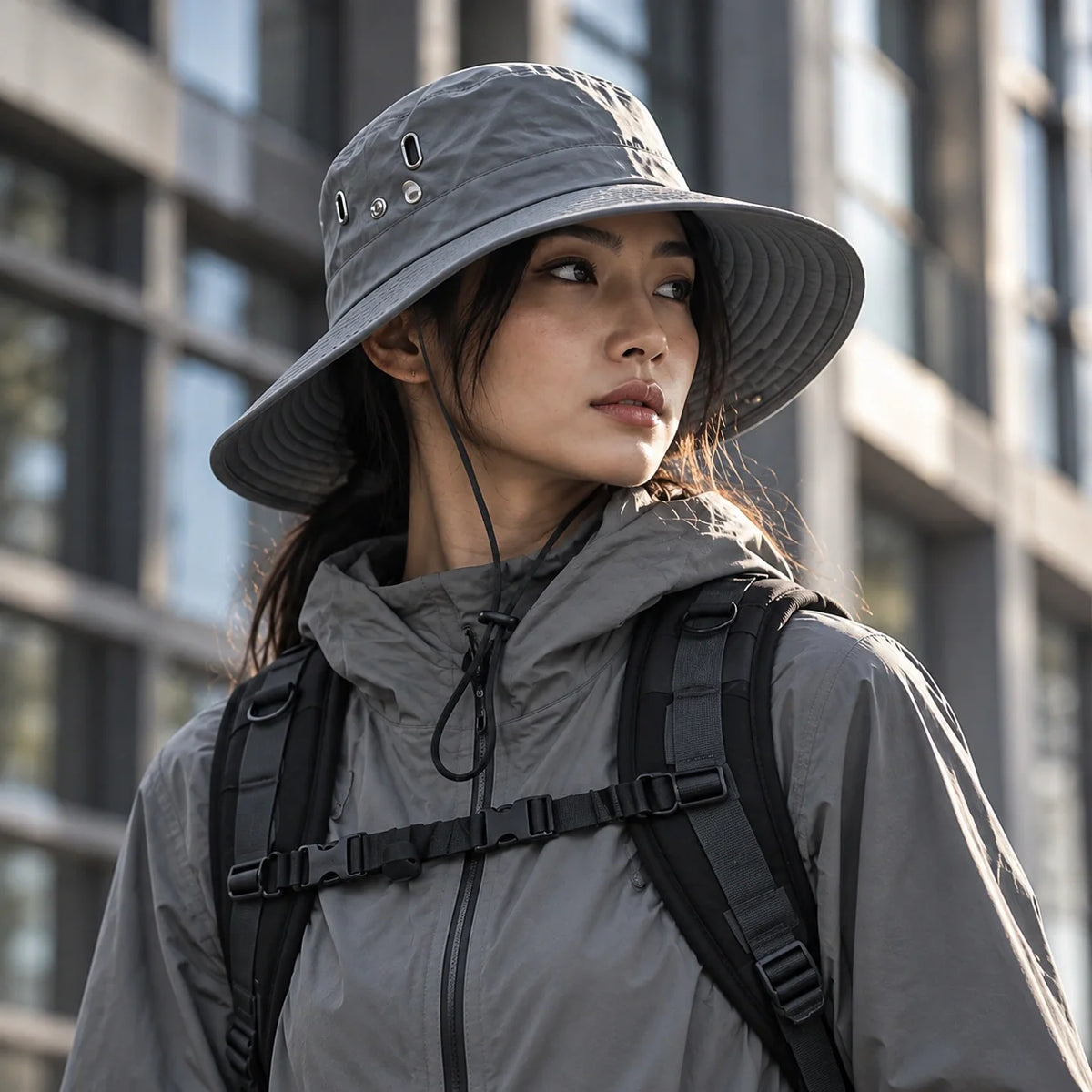 Glen - Unisex Breathable Packable Sun Hat - Khaki