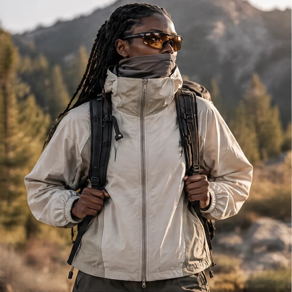Flux - Unisex Water-Repellent & Windproof UPF50+ Lightweight Jacket - Khaki