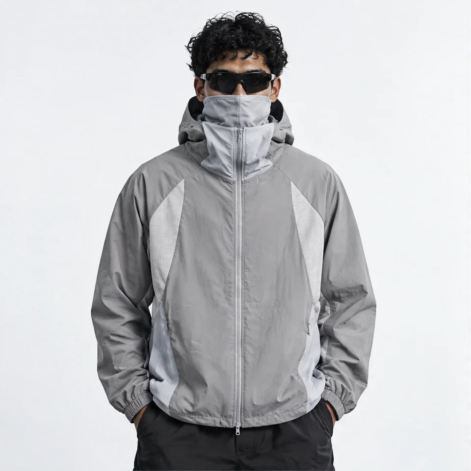 Flux - Unisex Water-Repellent & Windproof UPF50+ Lightweight Jacket - Light Grey