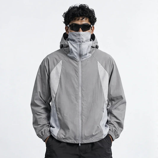 Flux - Unisex Water-Repellent & Windproof UPF50+ Lightweight Jacket - Light Grey