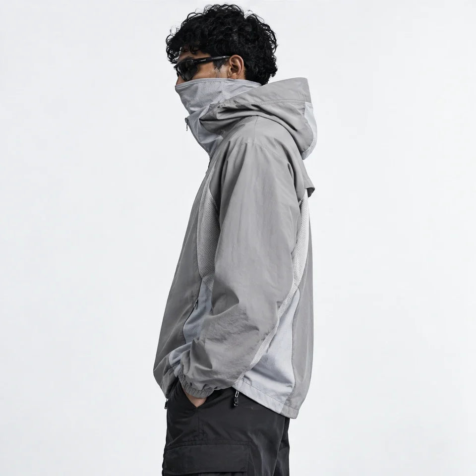 Flux - Unisex Water-Repellent & Windproof UPF50+ Lightweight Jacket - Light Grey