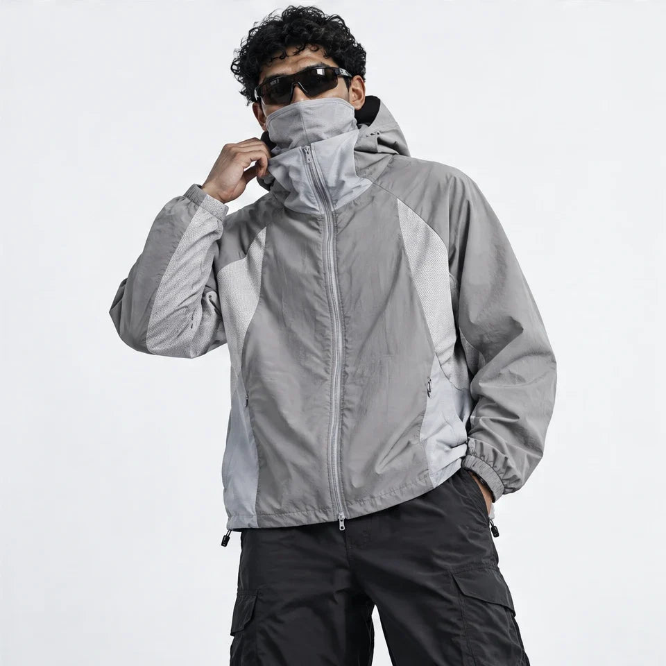 Flux - Unisex Water-Repellent & Windproof UPF50+ Lightweight Jacket - Light Grey