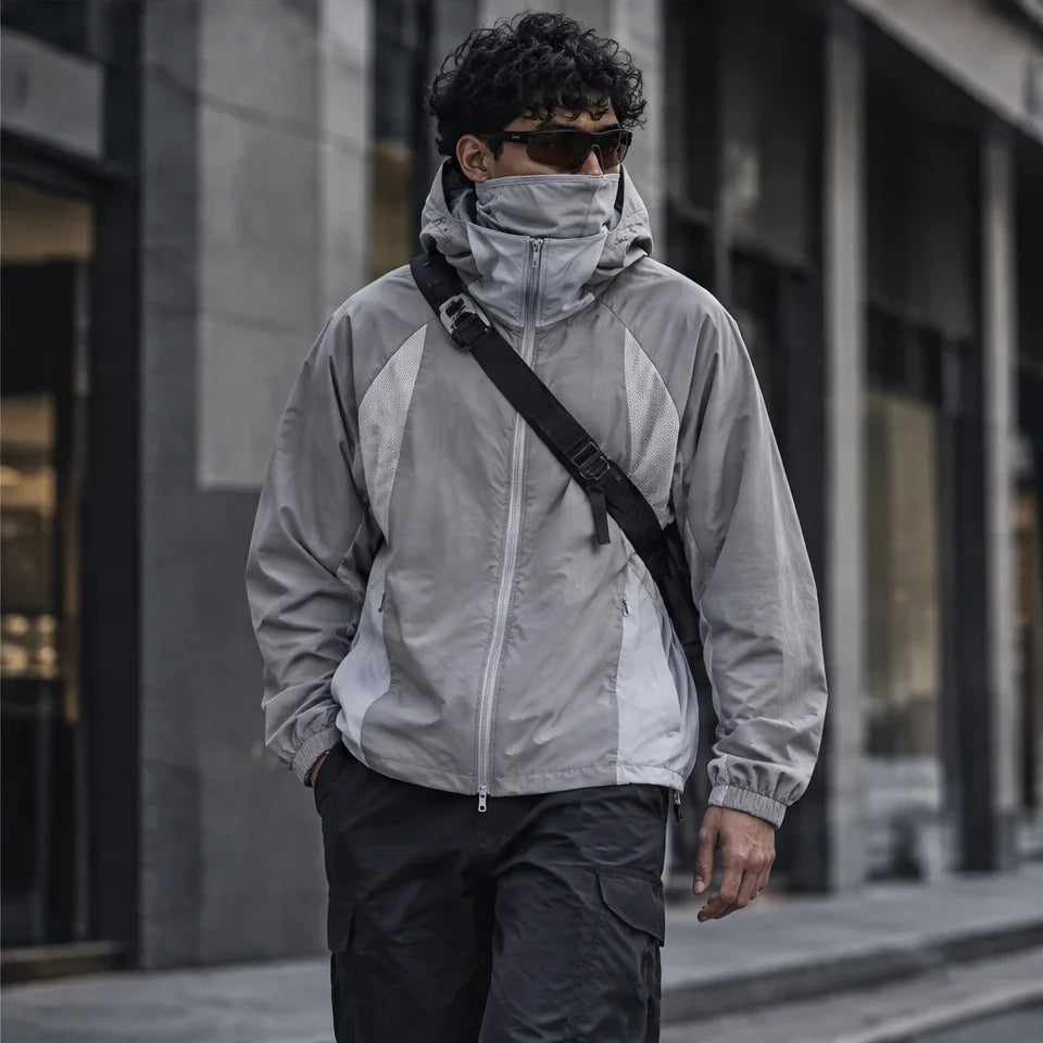 Flux - Unisex Water-Repellent & Windproof UPF50+ Lightweight Jacket - Light Grey