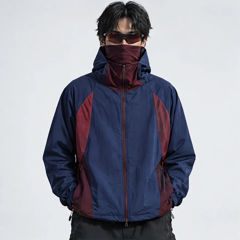 Flux - Unisex Water-Repellent & Windproof UPF50+ Lightweight Jacket - Navy Blue