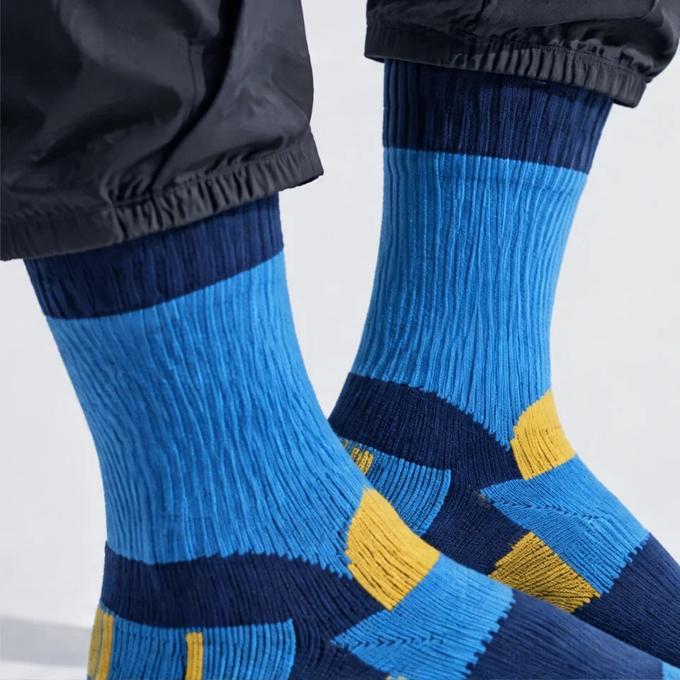 Wath - Unisex High-Barrel Waterproof Socks - Blue