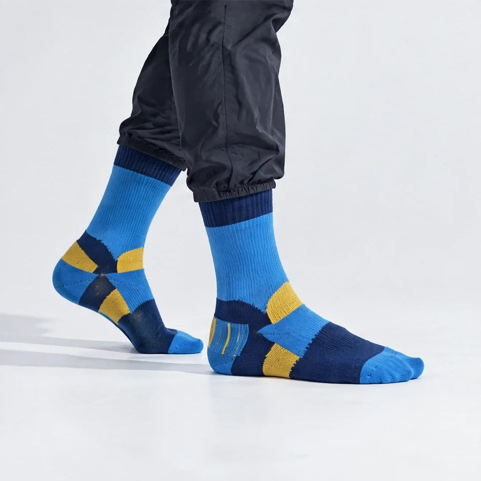 Wath - Unisex High-Barrel Waterproof Socks - Blue
