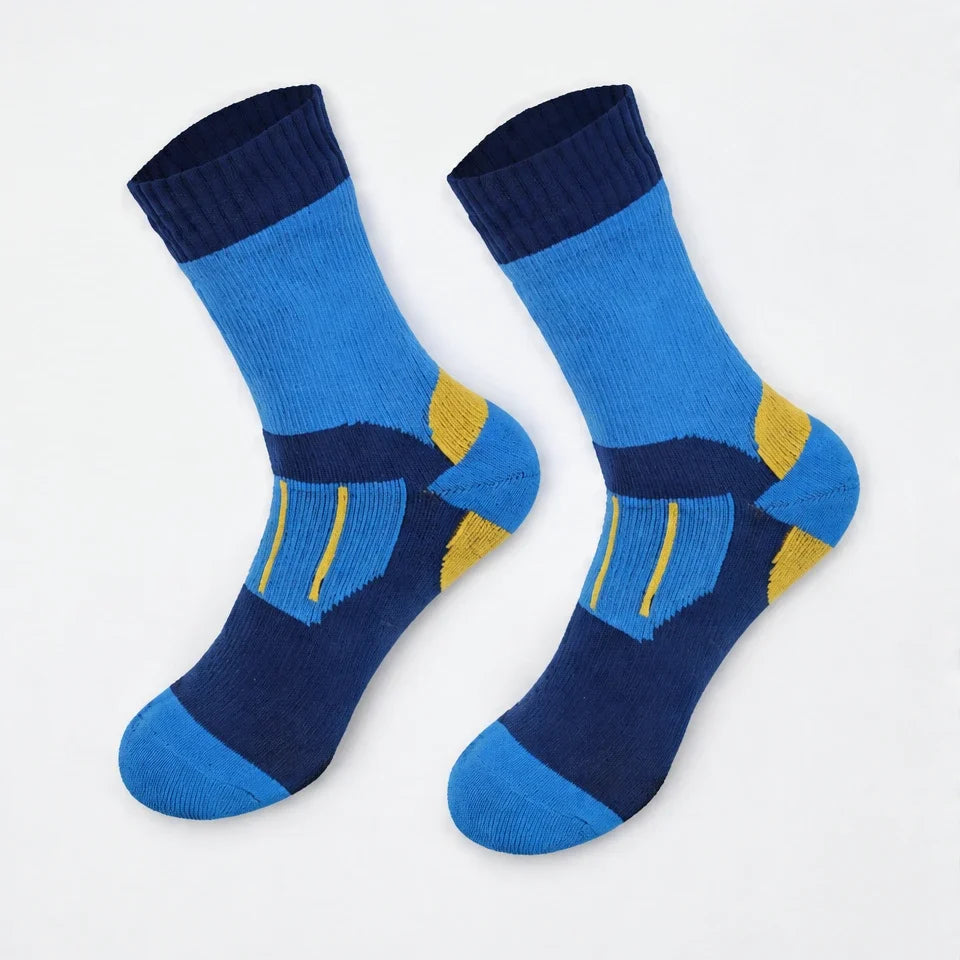 Wath - Unisex High-Barrel Waterproof Socks - Blue