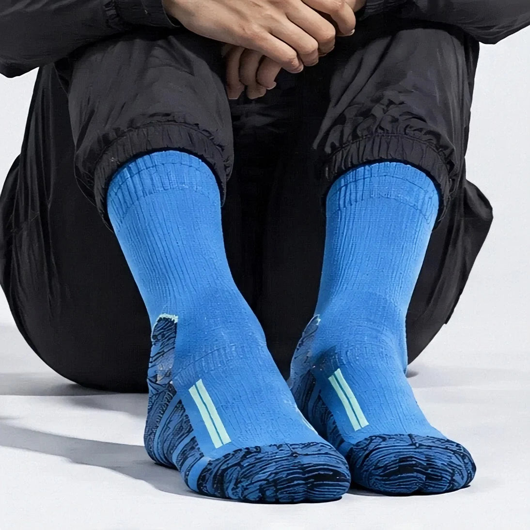 Wath - Unisex High-Barrel Waterproof Socks - Electric Blue