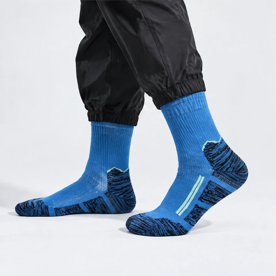Wath - Unisex High-Barrel Waterproof Socks - Electric Blue