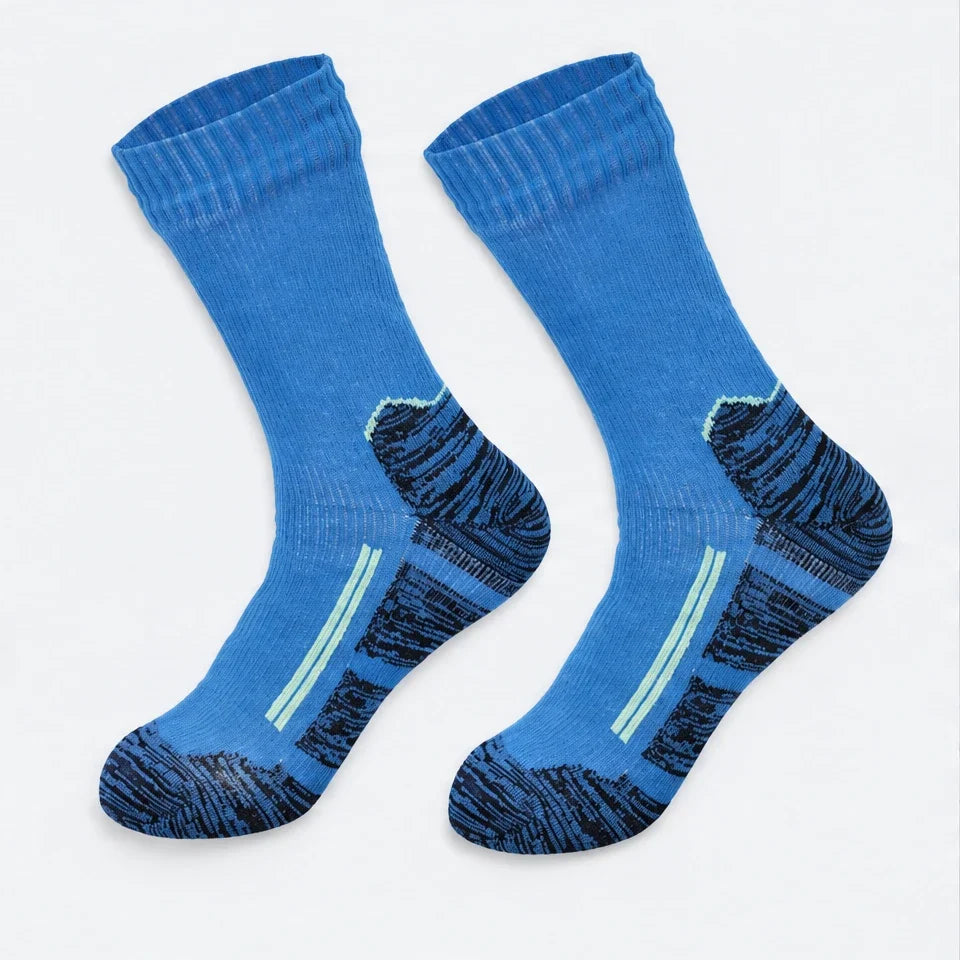 Wath - Unisex High-Barrel Waterproof Socks - Electric Blue