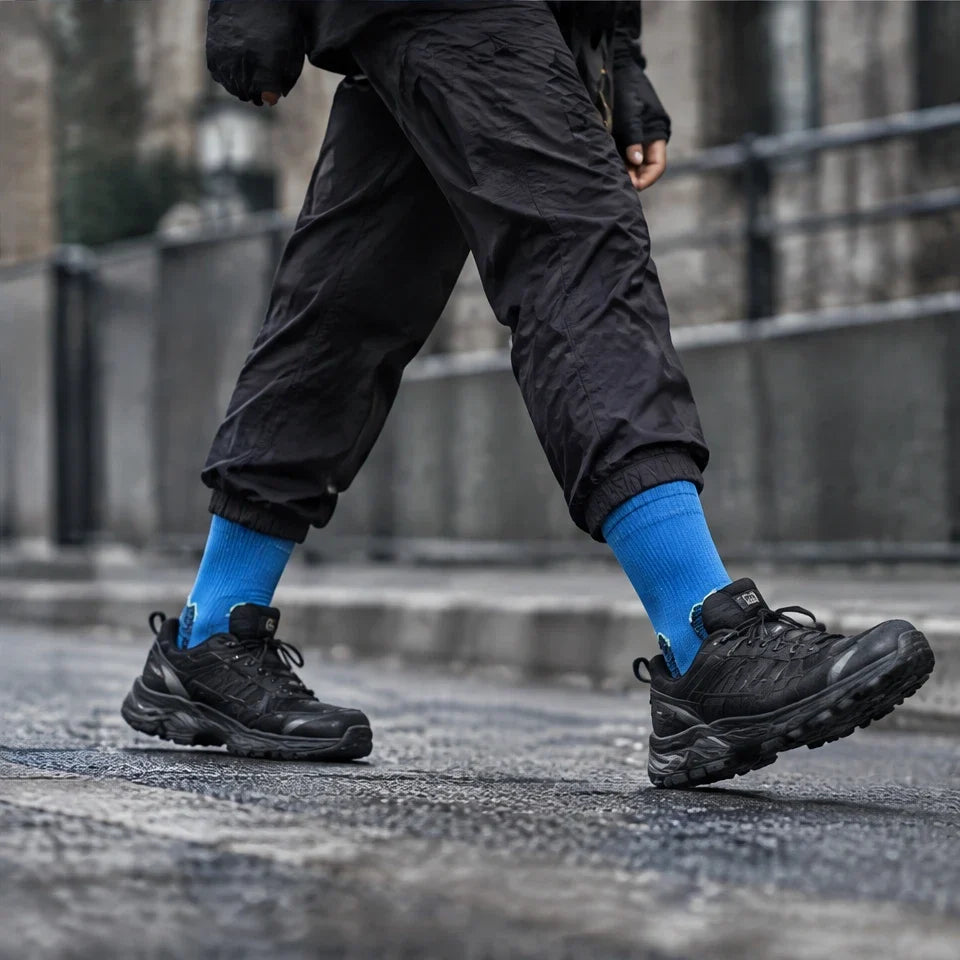 Wath - Unisex High-Barrel Waterproof Socks - Electric Blue