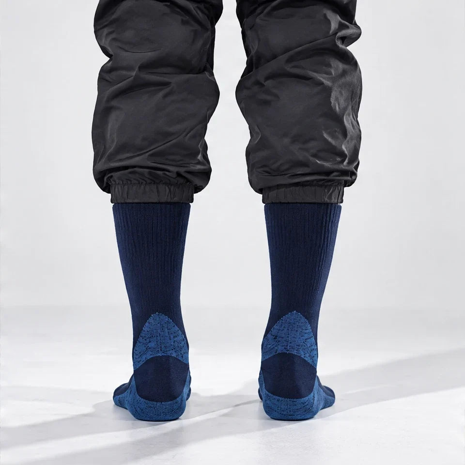 Wath - Unisex High-Barrel Waterproof Socks - Navy Blue