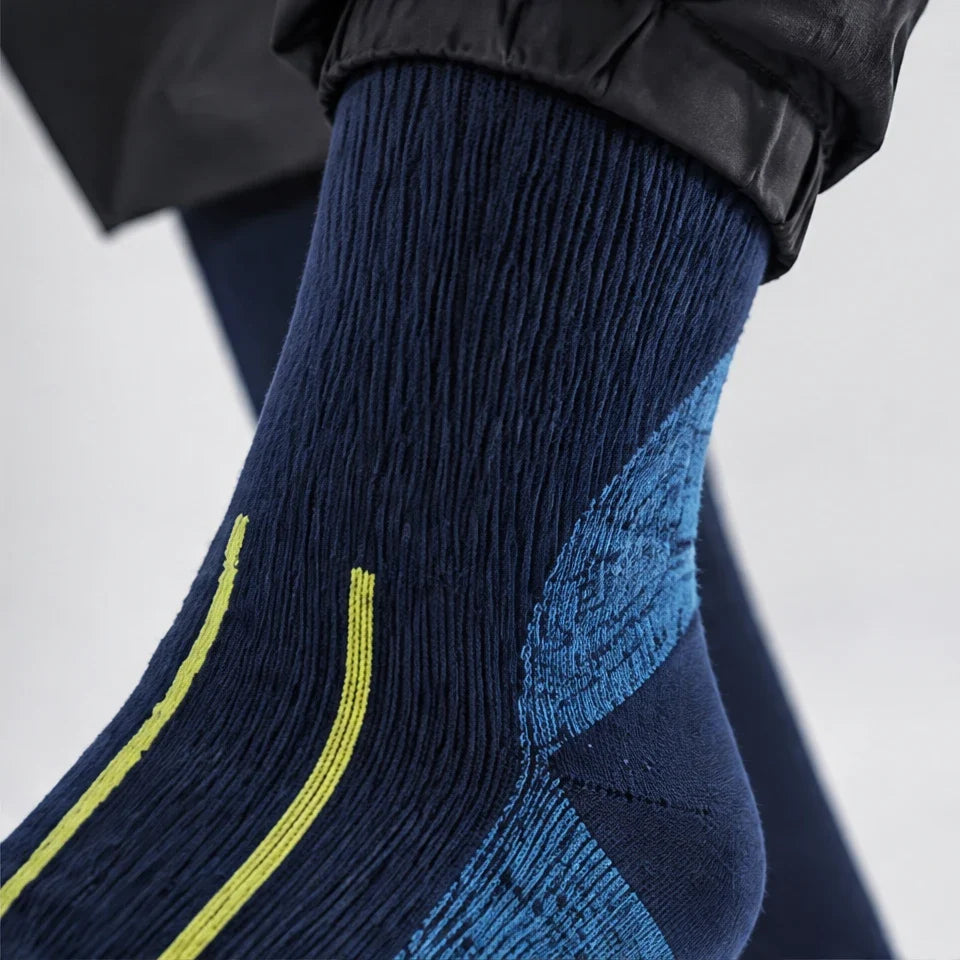 Wath - Unisex High-Barrel Waterproof Socks - Navy Blue