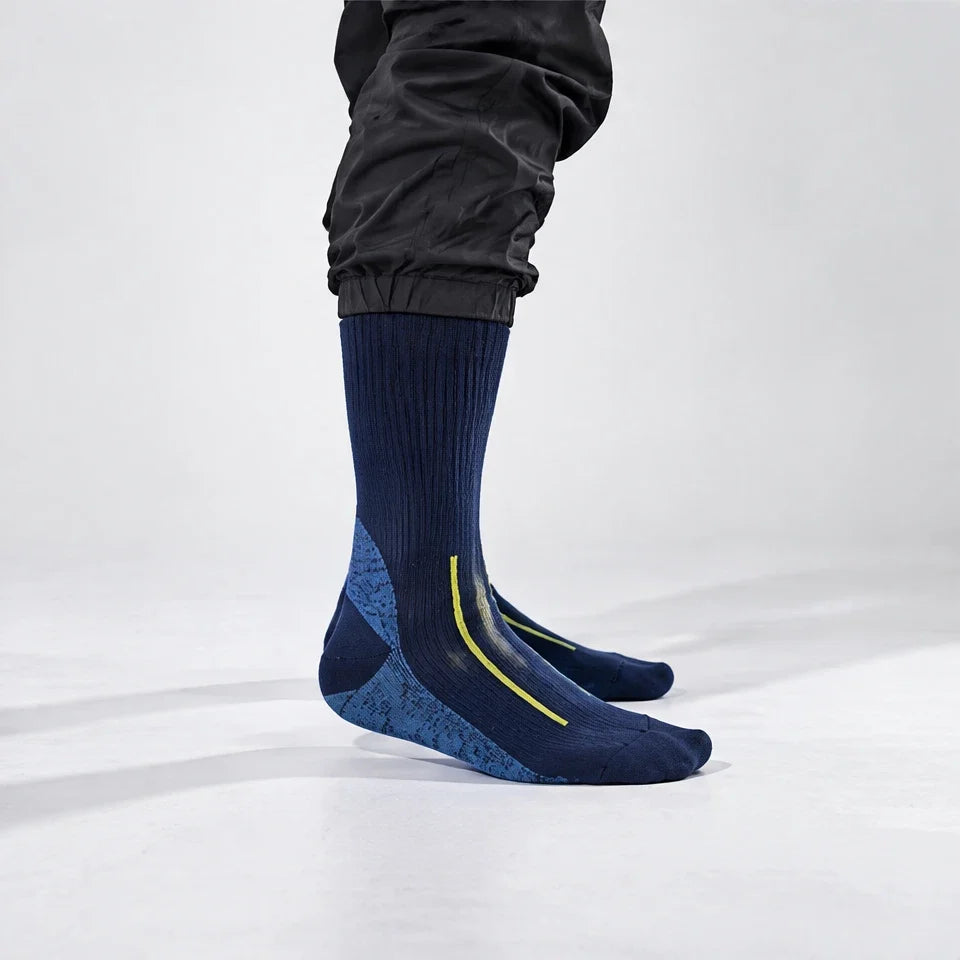 Wath - Unisex High-Barrel Waterproof Socks - Navy Blue