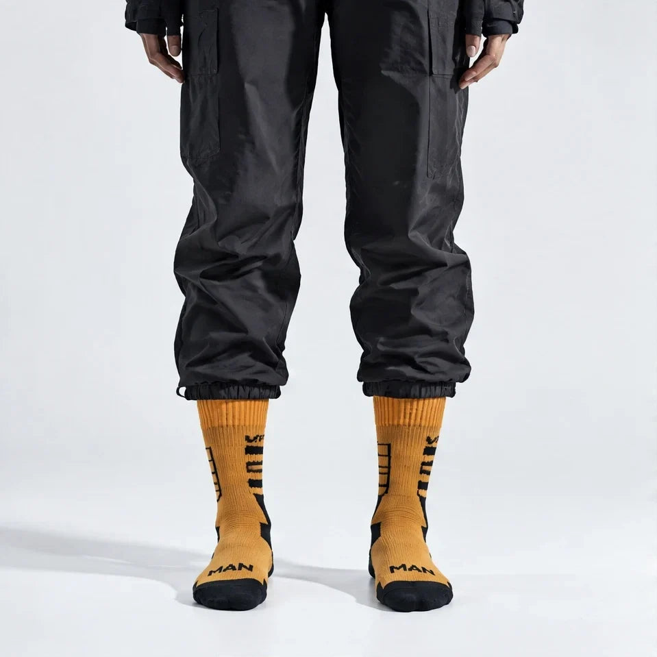 Wath - Unisex High-Barrel Waterproof Socks - Orange