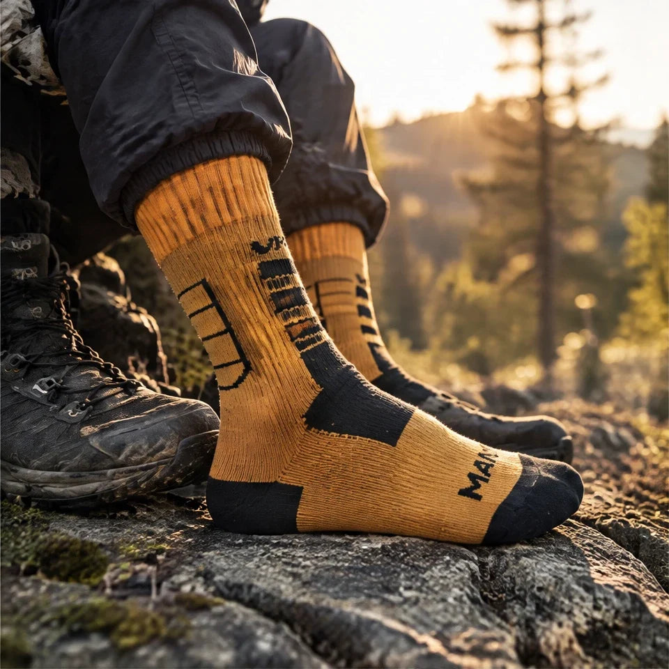 Wath - Unisex High-Barrel Waterproof Socks - Orange