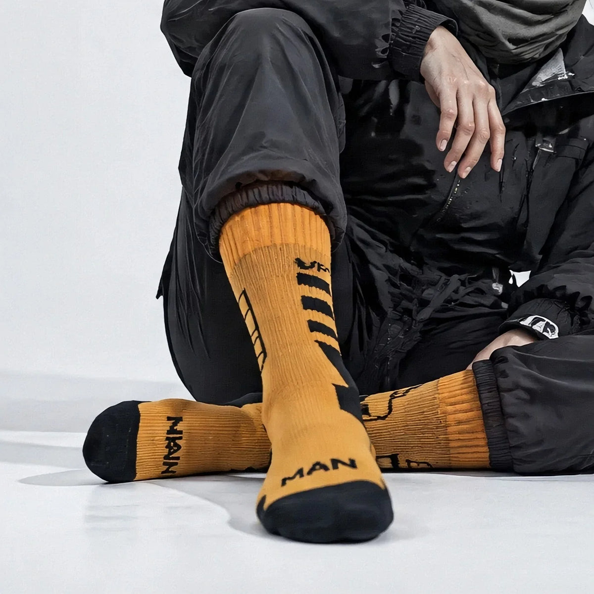 Wath - Unisex High-Barrel Waterproof Socks - Orange