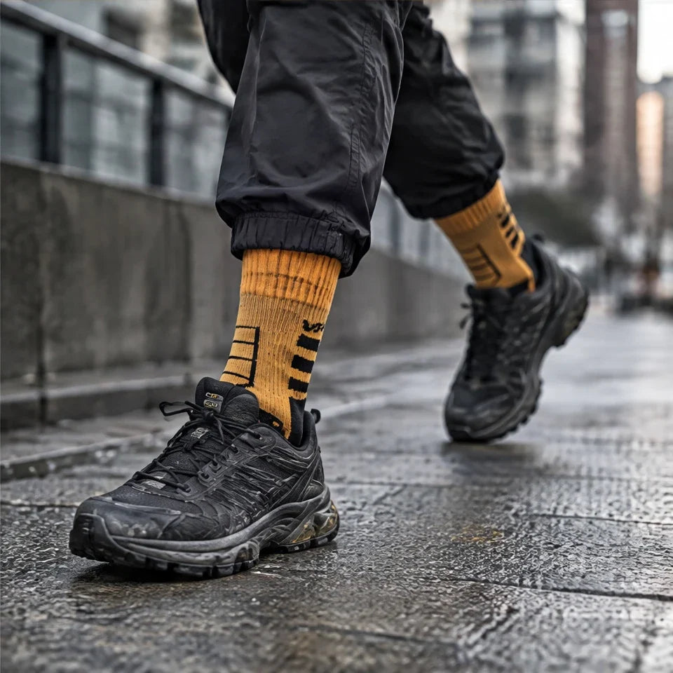 Wath - Unisex High-Barrel Waterproof Socks - Orange