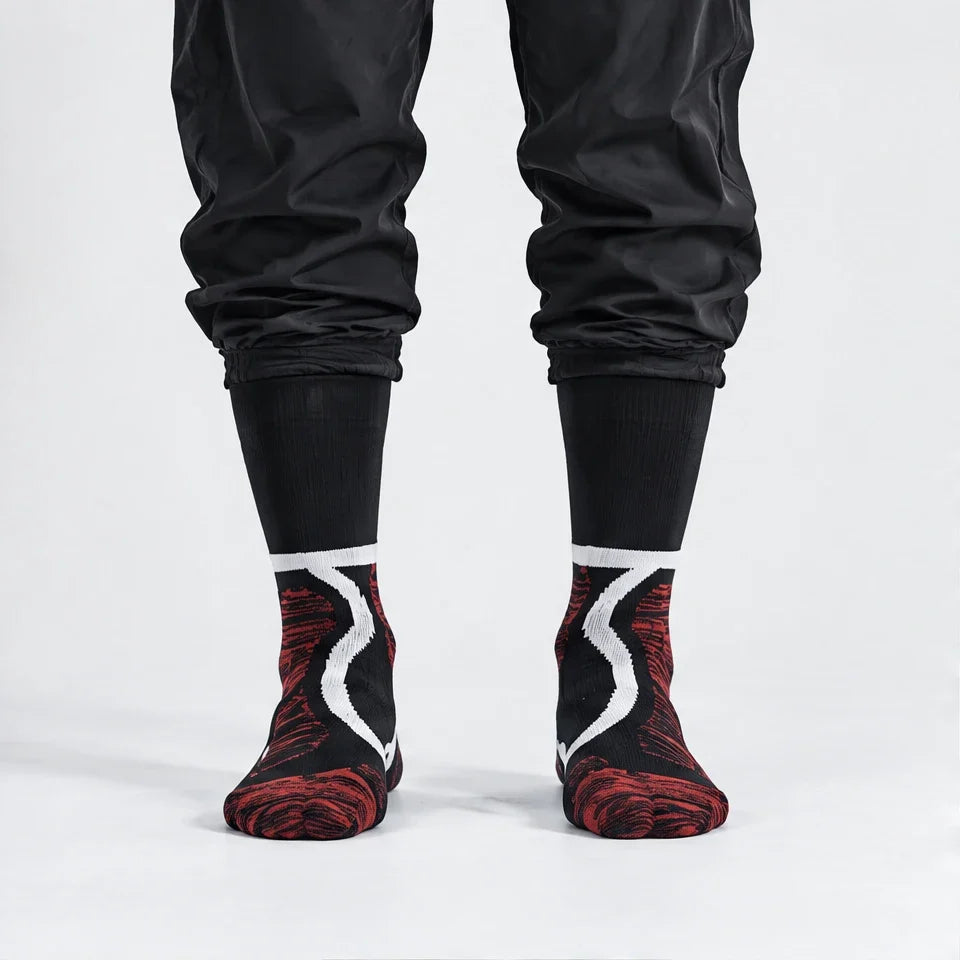Wath - Unisex High-Barrel Waterproof Socks - Red