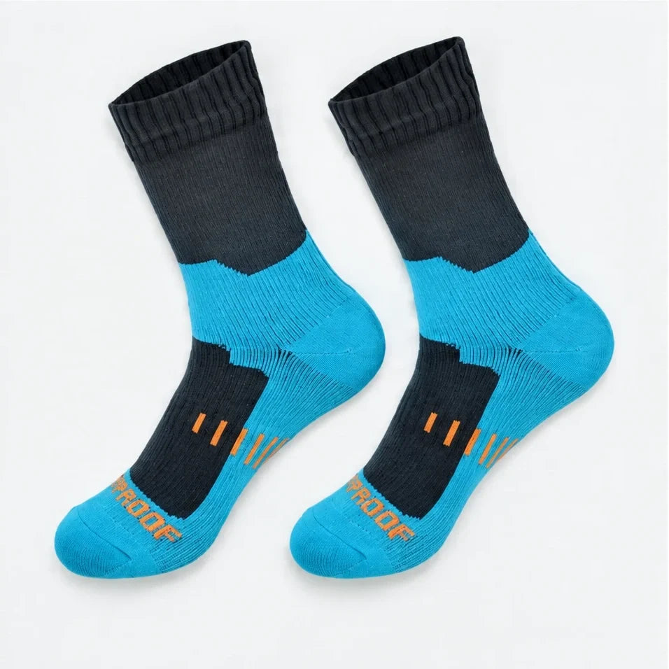 Wath - Unisex High-Barrel Waterproof Socks - Turquoise Blue